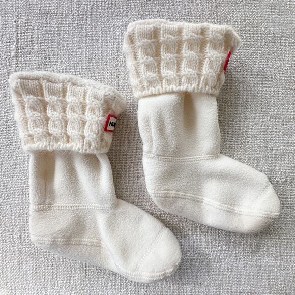 Hunter Fleece Boot Socks Inserts GUC Toddler M/11-13 - Picture 1 of 4